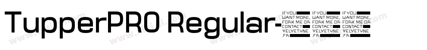 TupperPRO Regular字体转换